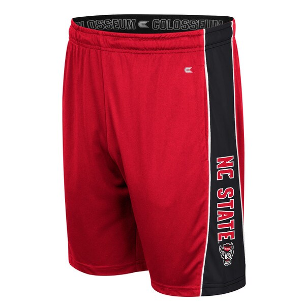 Red/Black Men's Poly Shorts - NC St